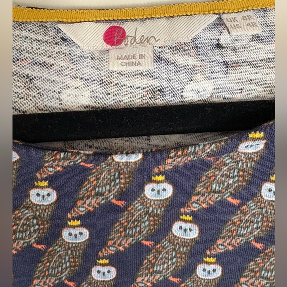 Boden Navy and White Owl Pattern dress - Picture 2 of 8